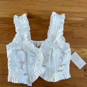 For love & lemons NWT bridal crop top